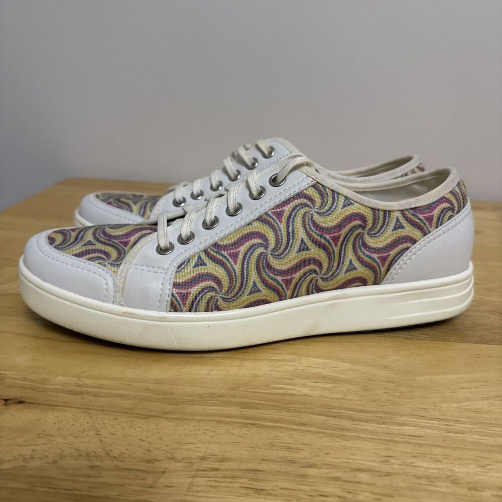 Traq By Alegria Sneakers Women's Size 8.5 Swirl Print Shoes Sneakers 39